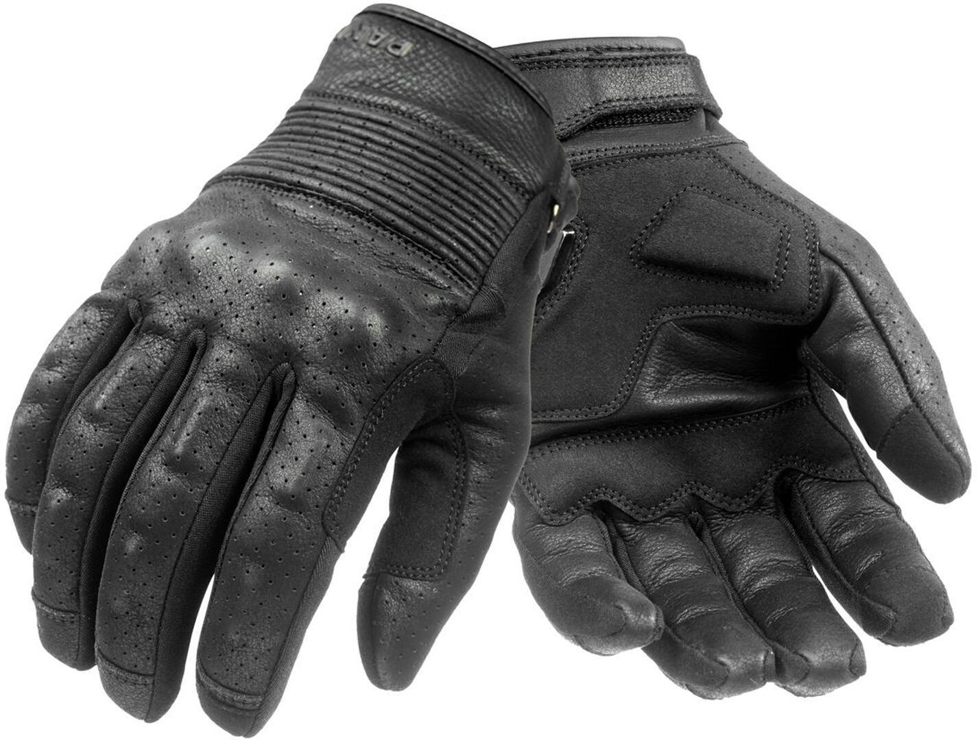 Pando Moto Onyx Black Gloves, Size XL, black, Size XL
