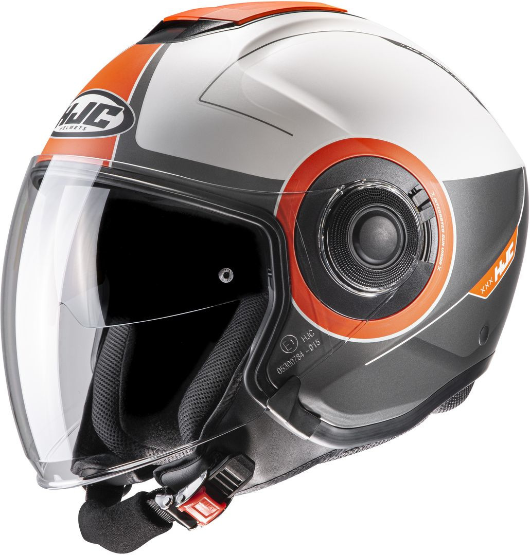 HJC i40 Panadi Jet Helmet, white-orange, Size XS, white-orange, Size XS