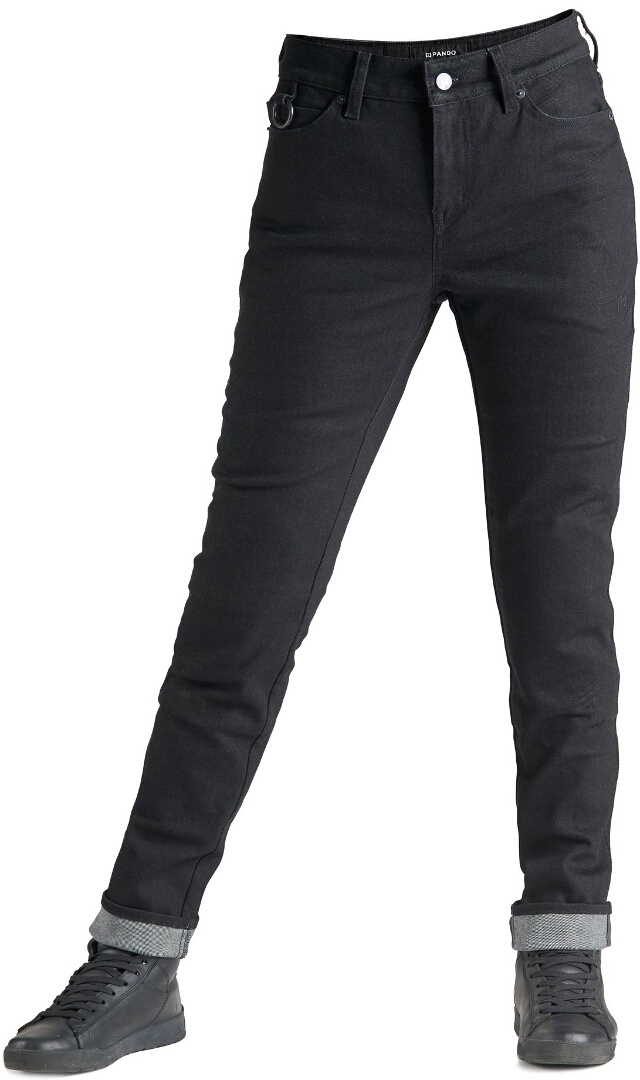 Image of Pando Moto Kisaki Arm Jeans Moto Donna, nero, dimensione 27 per donne