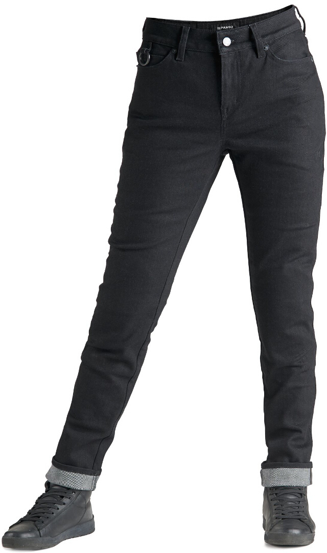 Pando Moto Kisaki Arm Ladies Motorcycle Jeans, black, Size 26 for Women, black, Size 26 for Women