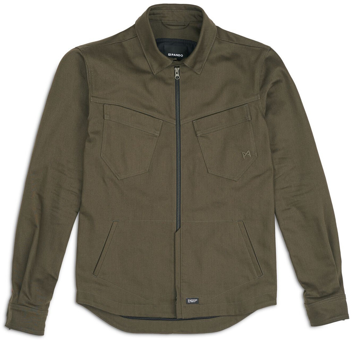 Pando Moto Capo Cor 02 Motorcycle Shirt, green, Size XS, green, Size XS