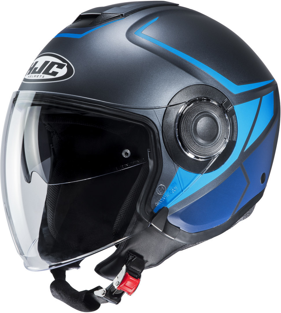 HJC i40 Camet Jet Helmet, grey-blue, Size XS, grey-blue, Size XS