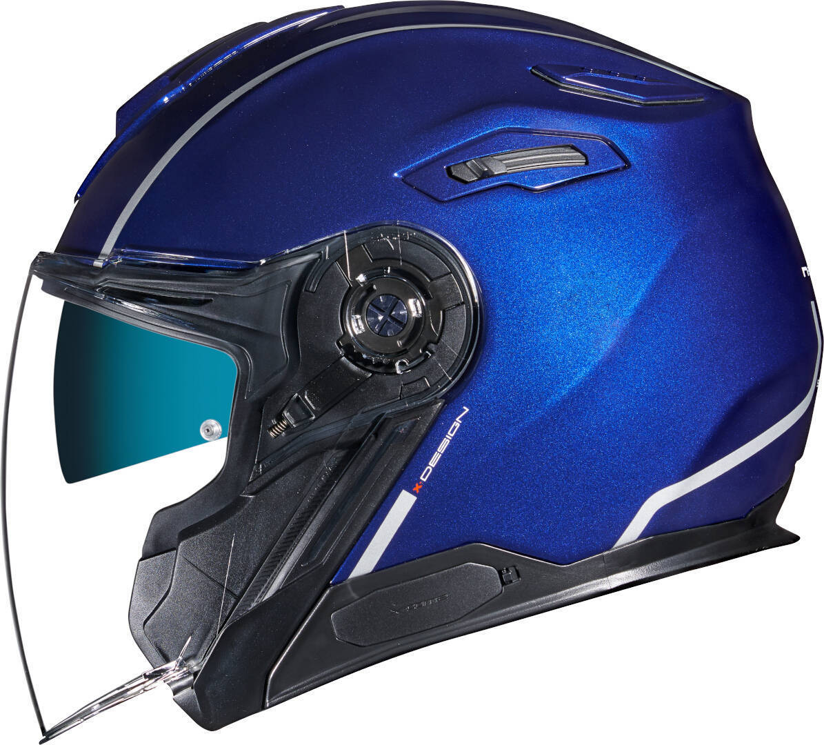 Nexx X.Viliby Signature Jet Helmet, blue, Size M, blue, Size M