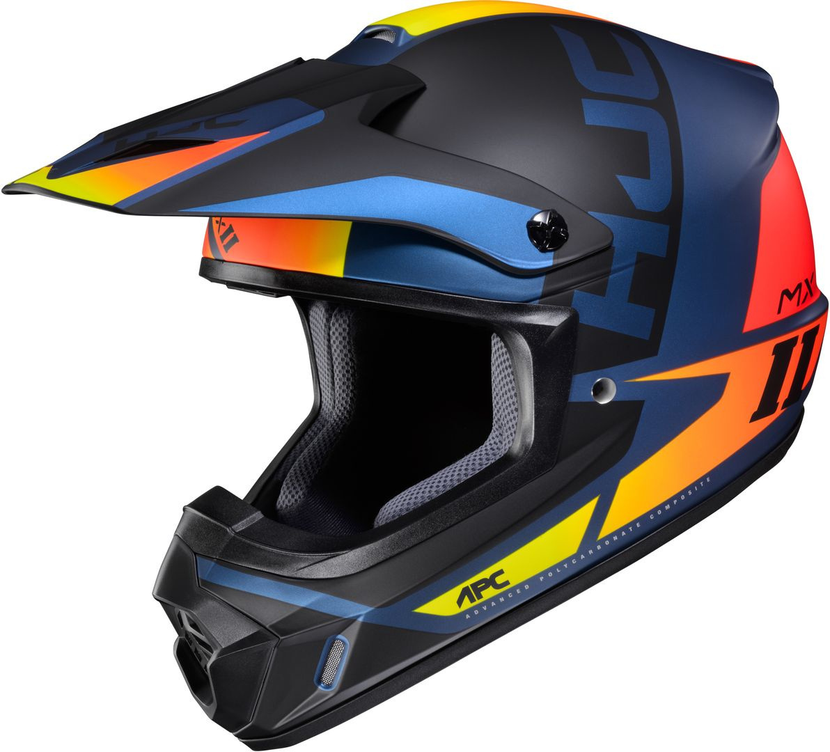 HJC CS-MX II Creed Motocross Helmet, black-orange, Size XS, black-orange, Size XS