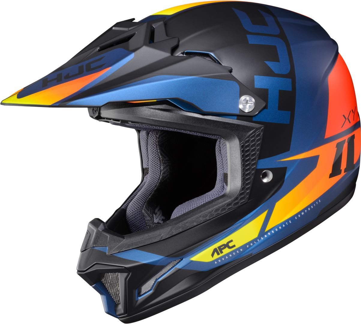 HJC CL-XY II Creed Youth Motocross Helmet, black-orange, Size S, black-orange, Size S
