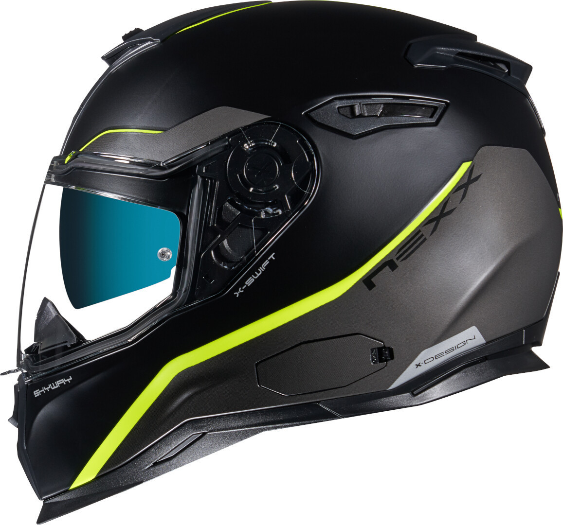 Nexx SX.100 Skyway Helmet, black-yellow, Size S, black-yellow, Size S