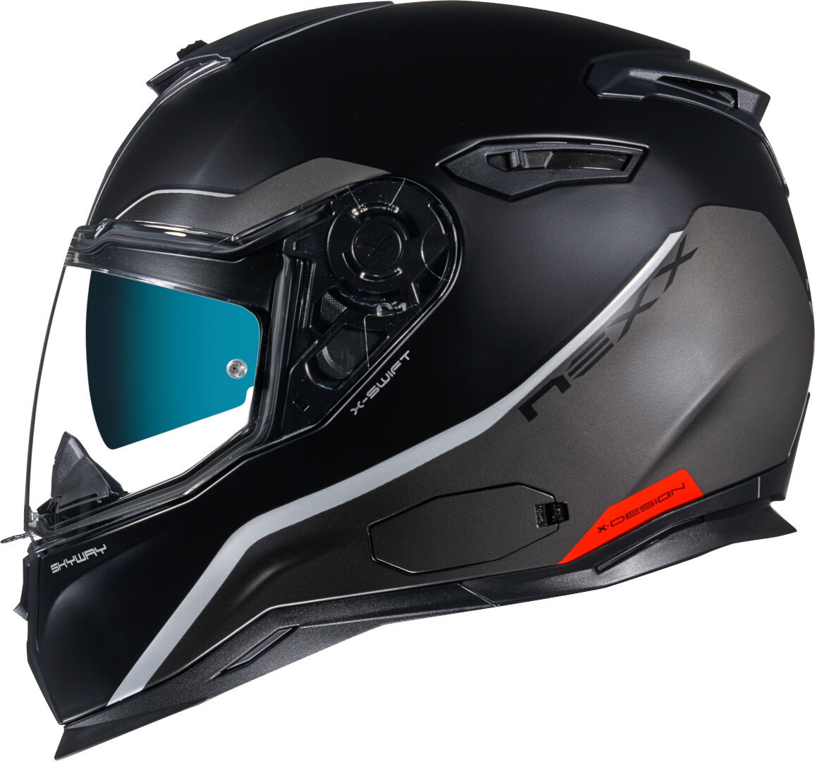 Nexx SX.100 Skyway Helmet, black-grey, Size XS, black-grey, Size XS
