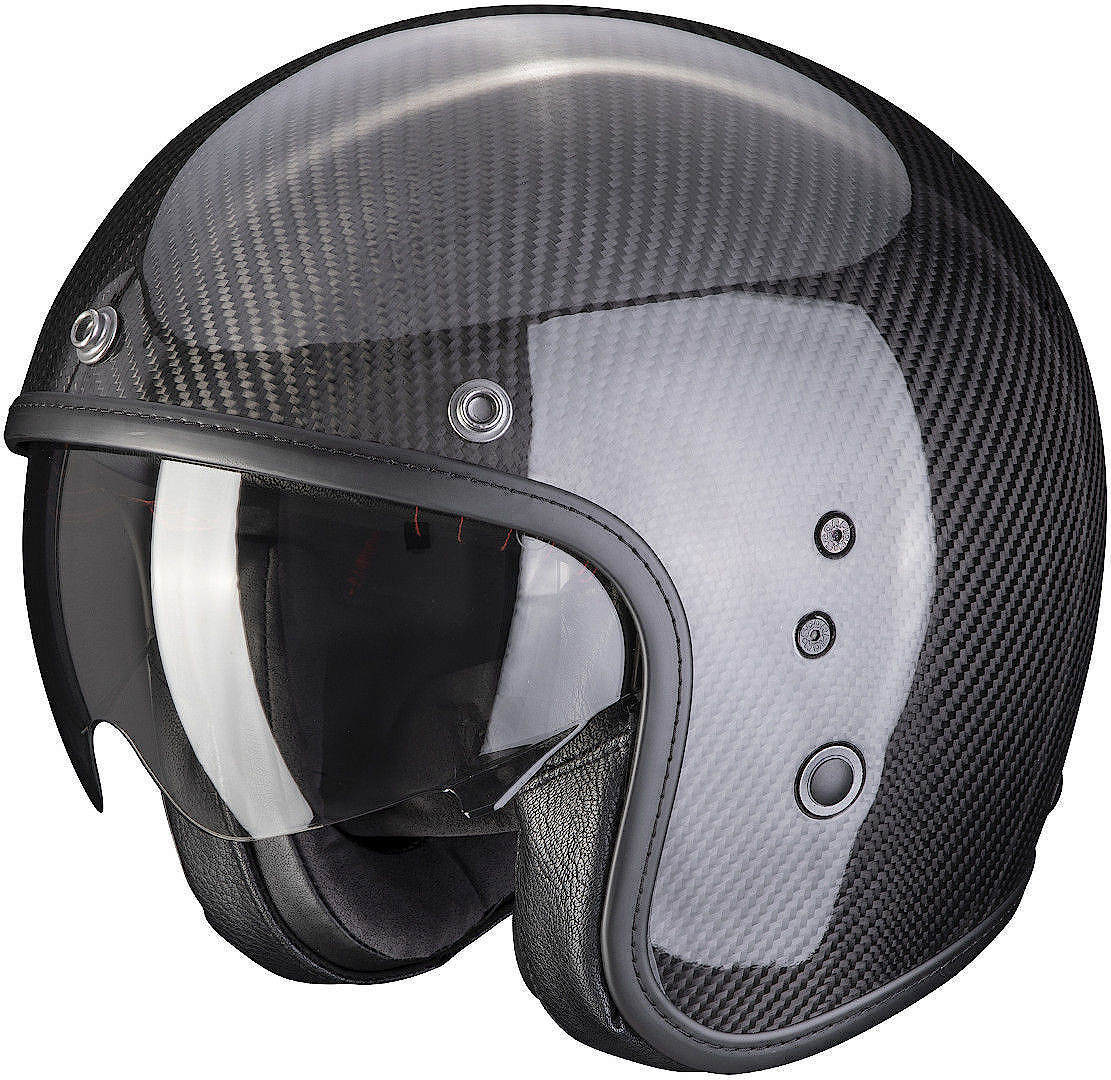 Scorpion Belfast Evo Carbon Jet Helmet, black, Size XS, black, Size XS