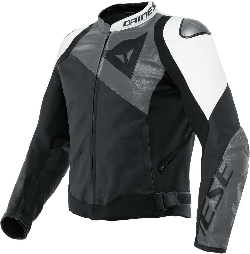 Dainese Sportiva Мотоцикл Кожаная куртка Черный/Серый/Белый 60 