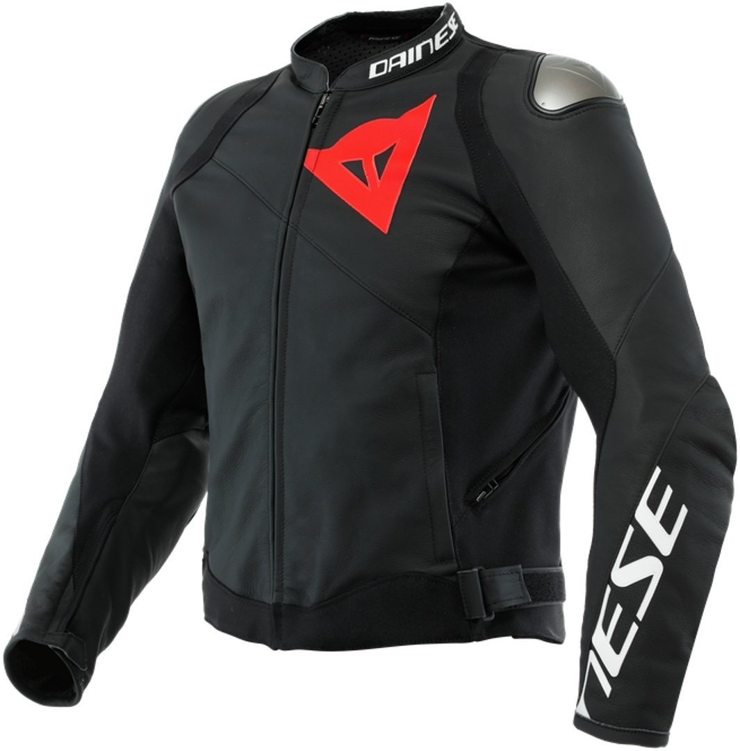 Image of Dainese Sportiva Giacca in pelle per moto, nero, dimensione 46