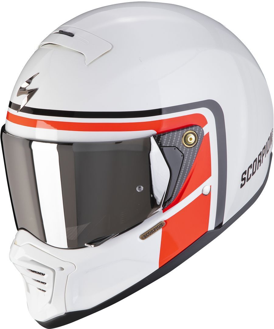 Scorpion EXO-HX1 Nostalgia Helmet, white-red, Size XS, white-red, Size XS
