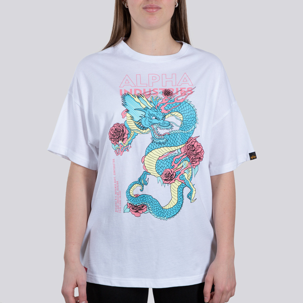 Alpha Industries Heritage Dragon OS Camiseta de damas