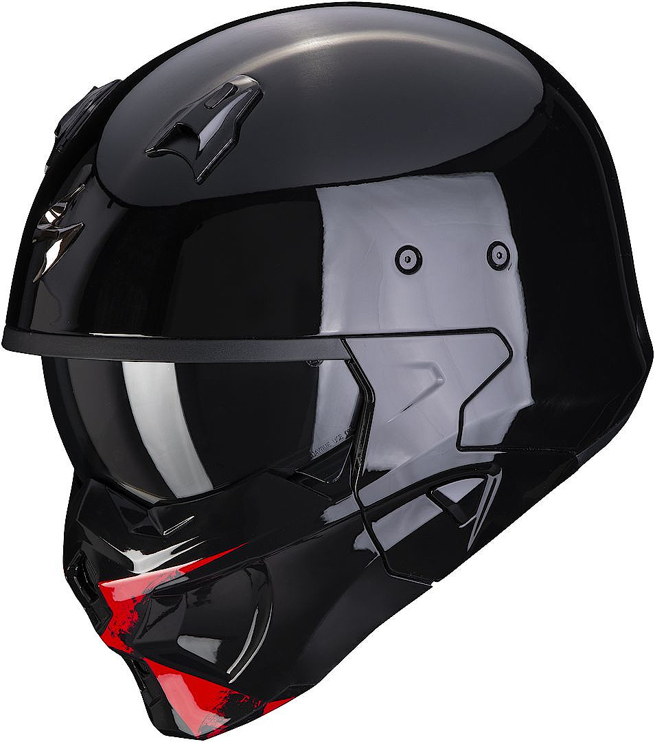 Scorpion Covert-X Tanker Helmet, black-red, Size XS 54 55, black-red, Size XS 54 55