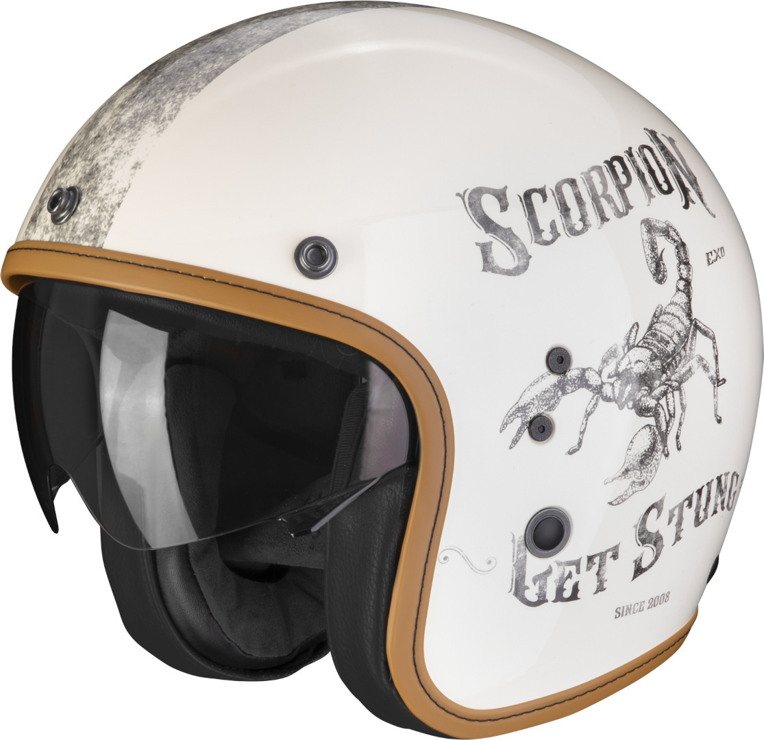 Scorpion Belfast Evo Pique Jet Helmet, white, Size S, white, Size S