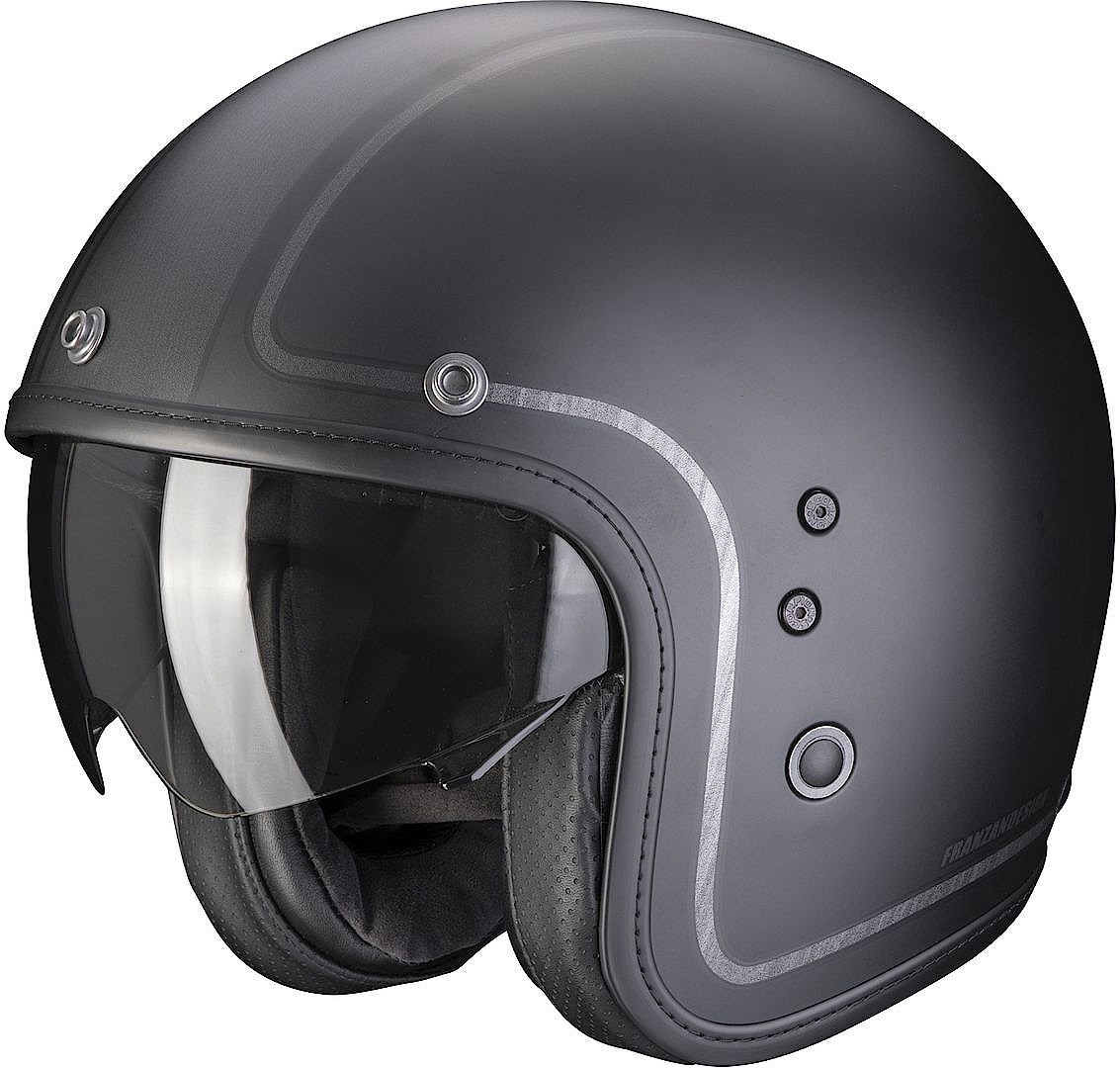 Scorpion Belfast Evo Retrol Jet Helmet, black-grey, Size XS, black-grey, Size XS