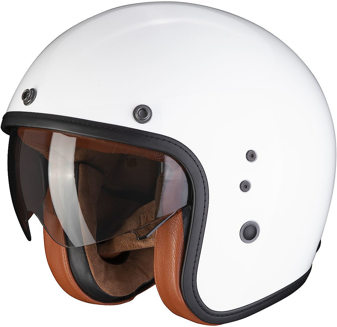 Scorpion Belfast Evo Luxe Jet Helmet, white, Size XS, white, Size XS