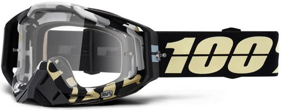 100% Racecraft Ergoflash Motocross Brille, transparent, transparent