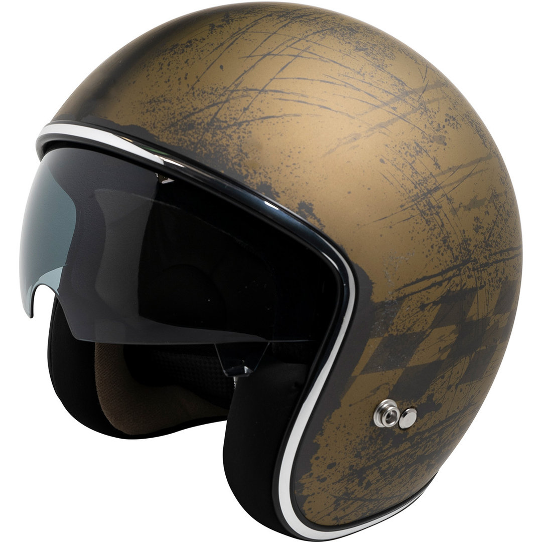 Image of IXS 77 2.5 Casco Jet, nero-oro, dimensione XL