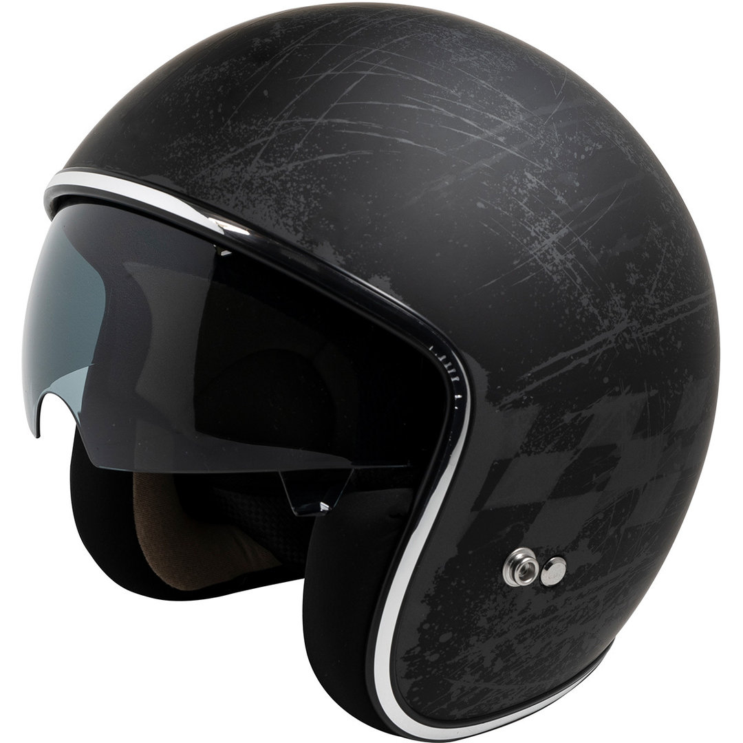 IXS 77 2.5 Jet Helmet, black-grey, Size XS, black-grey, Size XS