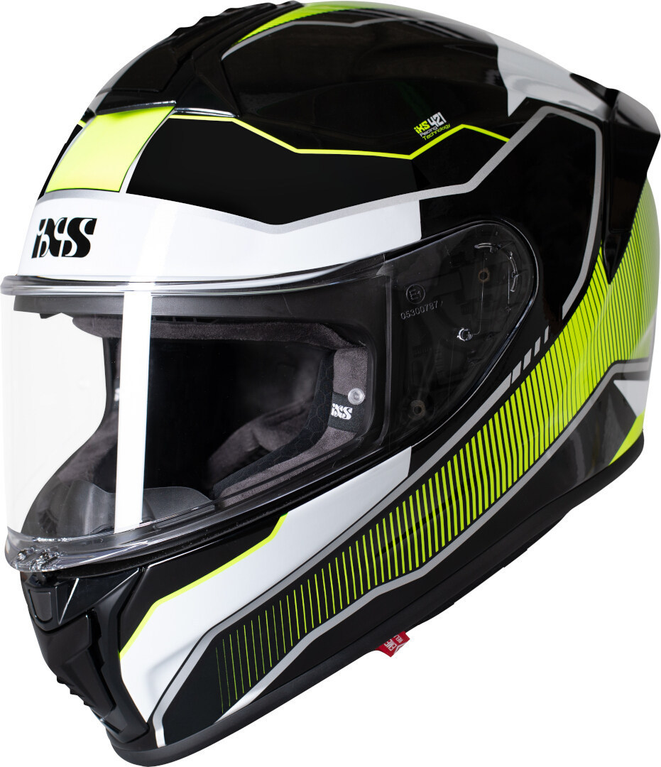IXS 421 FG 2.1 Helmet, black-white-yellow, Size XS, black-white-yellow, Size XS