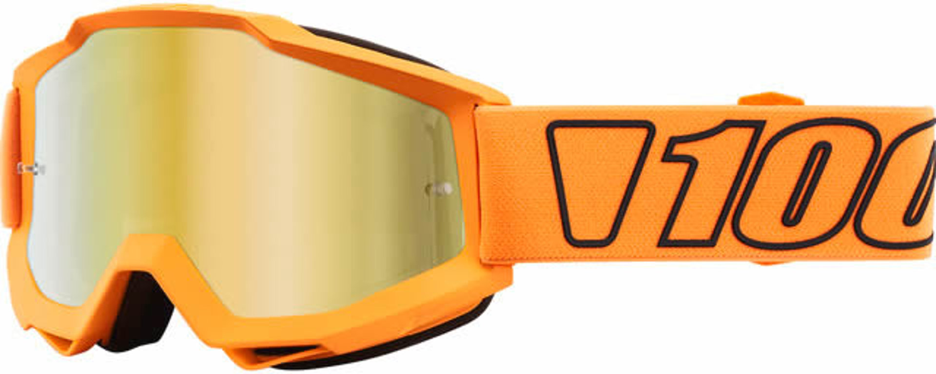 100% Accuri Extra Luminari Motocross Goggles, orange, orange, Size One Size