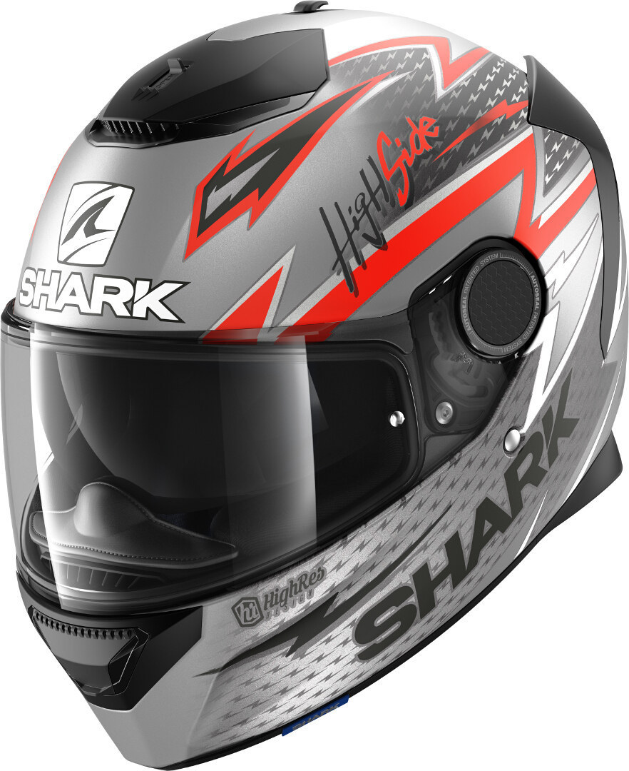 Shark Spartan Adrian Parassol Mat Helmet, black-grey-red, Size XS, black-grey-red, Size XS