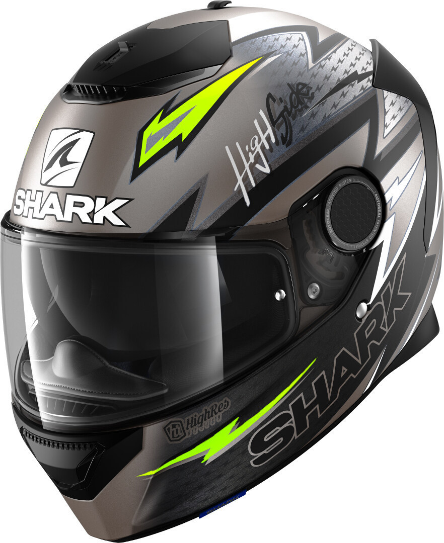 Shark Spartan Adrian Parassol Mat Helmet, black-grey-green, Size XS, black-grey-green, Size XS