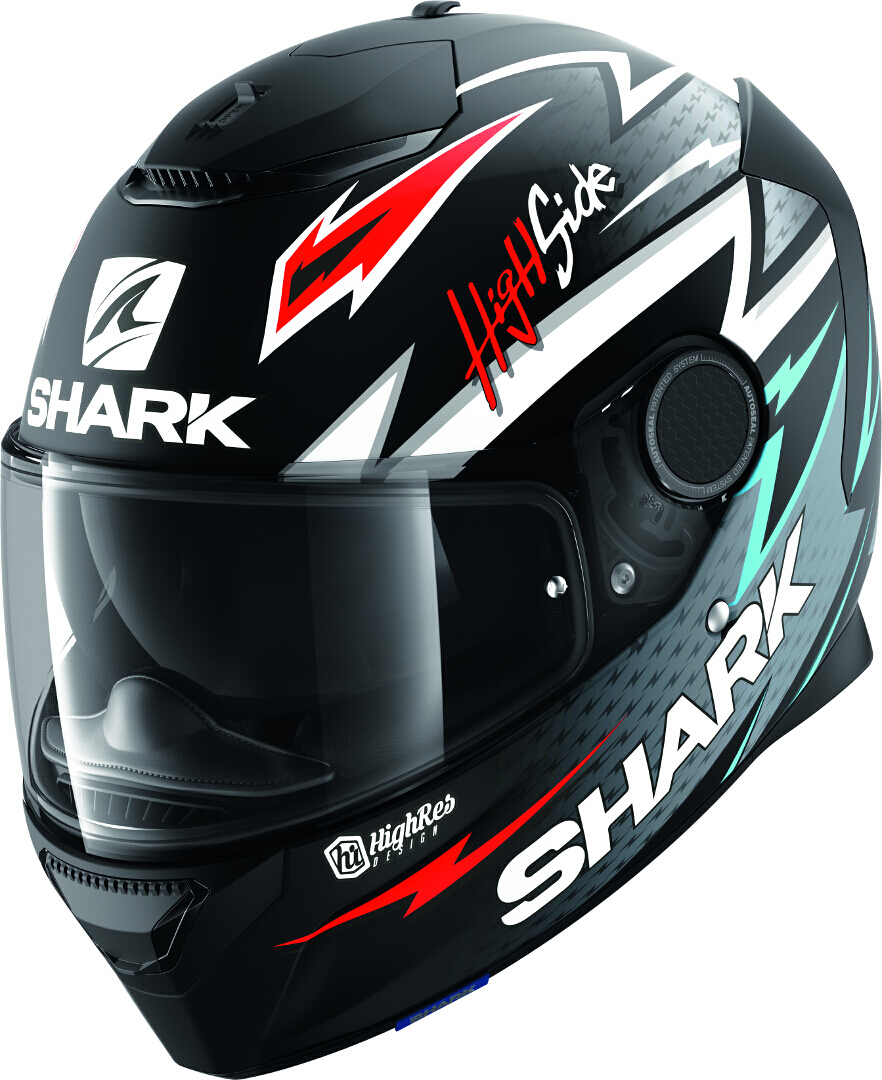 Shark Spartan Adrian Parassol Mat Helmet, black-red-silver, Size XS, black-red-silver, Size XS