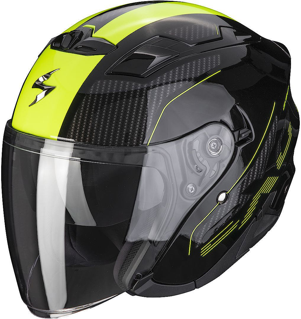 Scorpion EXO-230 Condor Jet hjelm, sort-gul, størrelse S