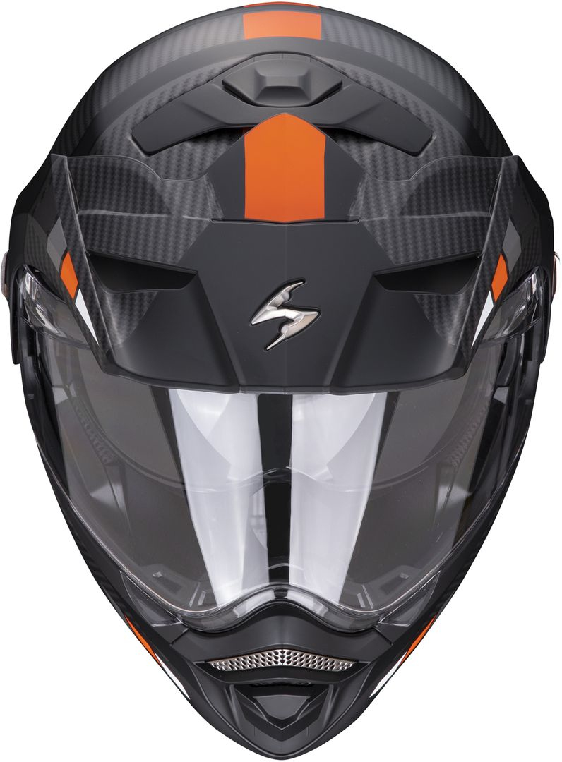 Side view of Scorpion ADX-2 Camino Helmet, black-orange, Size XS 54 55 for Men