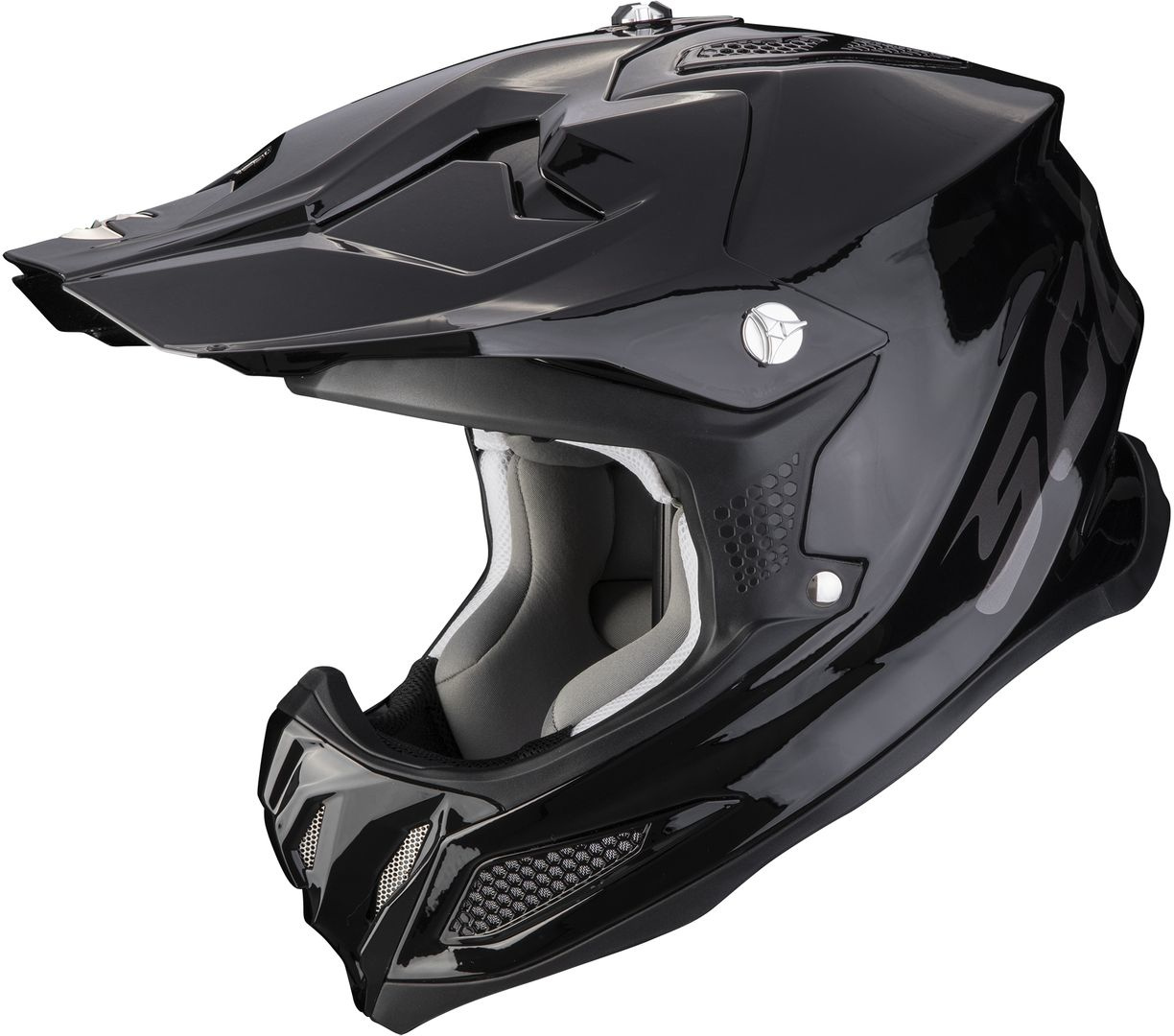 Scorpion VX-22 Air Solid Motocross Helmet, black, Size XS, black, Size XS
