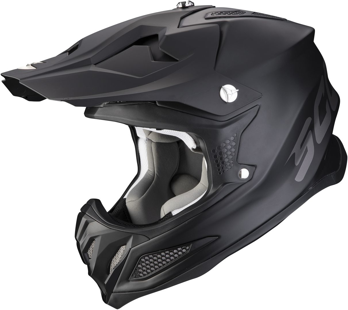 Scorpion VX-22 Air Solid Motocross Helmet, black, Size XS, black, Size XS