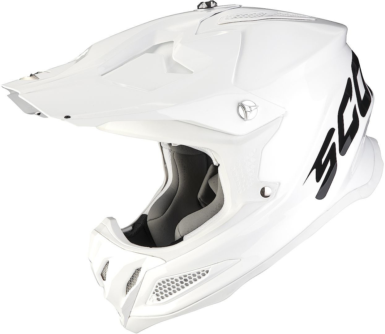 Scorpion VX-22 Air Solid Motocross Helmet, white, Size S, white, Size S