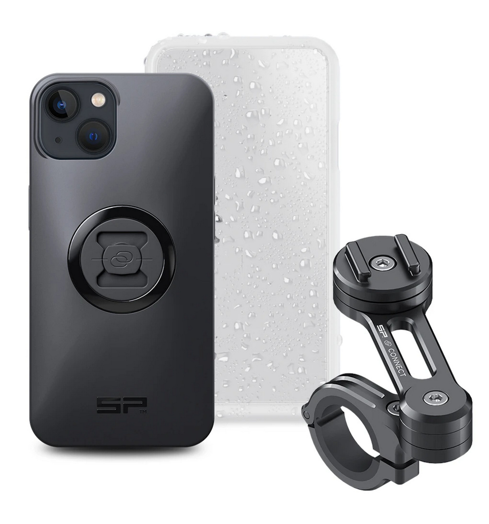 SP Connect Moto Bundle iPhone 13 Smartphone-Halterung, schwarz, schwarz