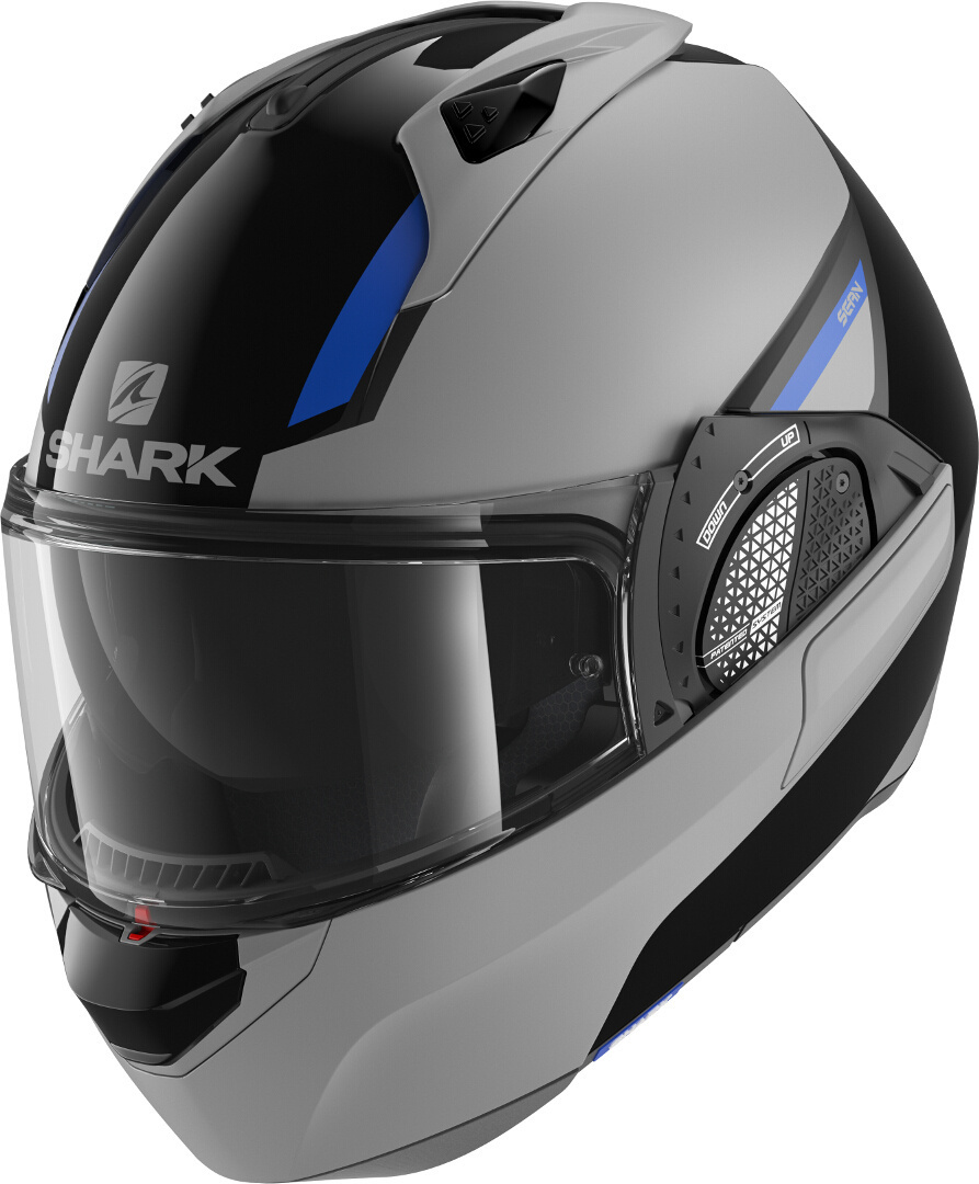 Shark Evo-GT Sean Helm, zwart-zilver, afmeting XS