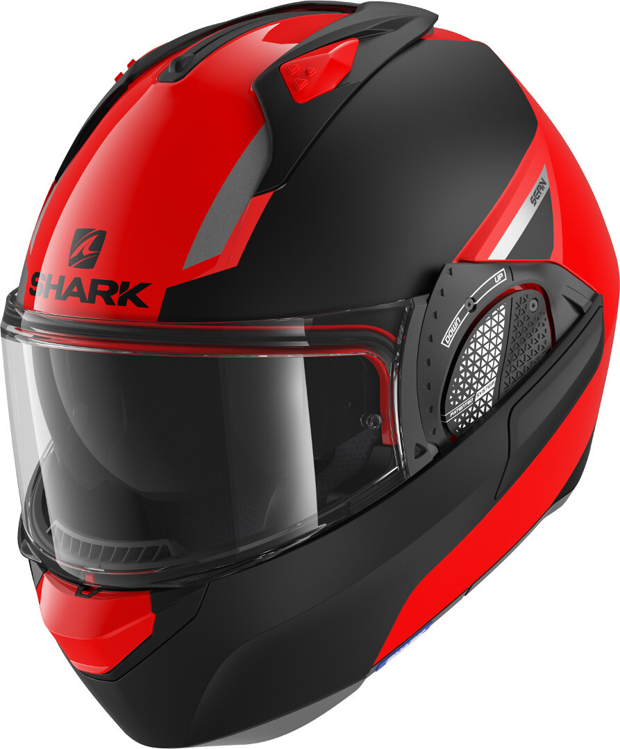 Shark Evo-GT Sean Helmet, black-red, Size S, black-red, Size S