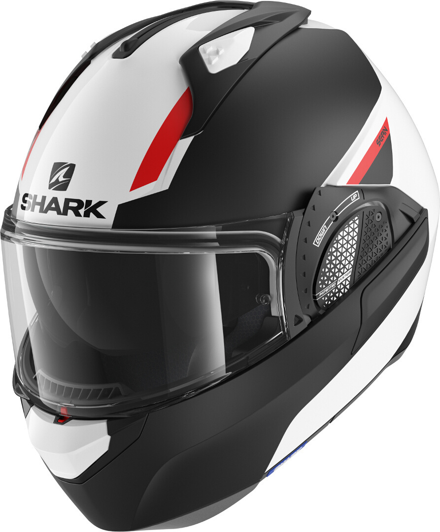 Shark Evo-GT Sean Helmet, black-white-red, Size XS, black-white-red, Size XS