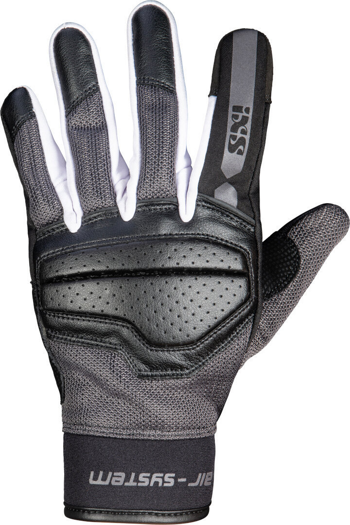 IXS Evo-Air Ladies Motorcycle Gloves, black-grey-white, Size S for Women, black-grey-white, Size S for Women