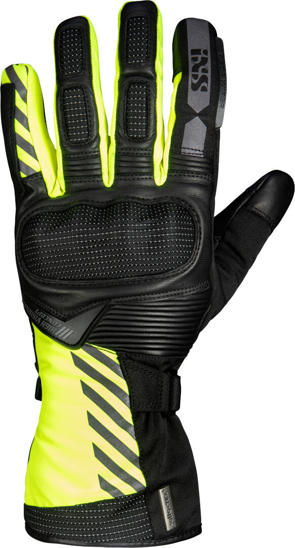 IXS Glasgow-ST 2.0 Motorcycle Gloves, black-yellow, Size S, black-yellow, Size S