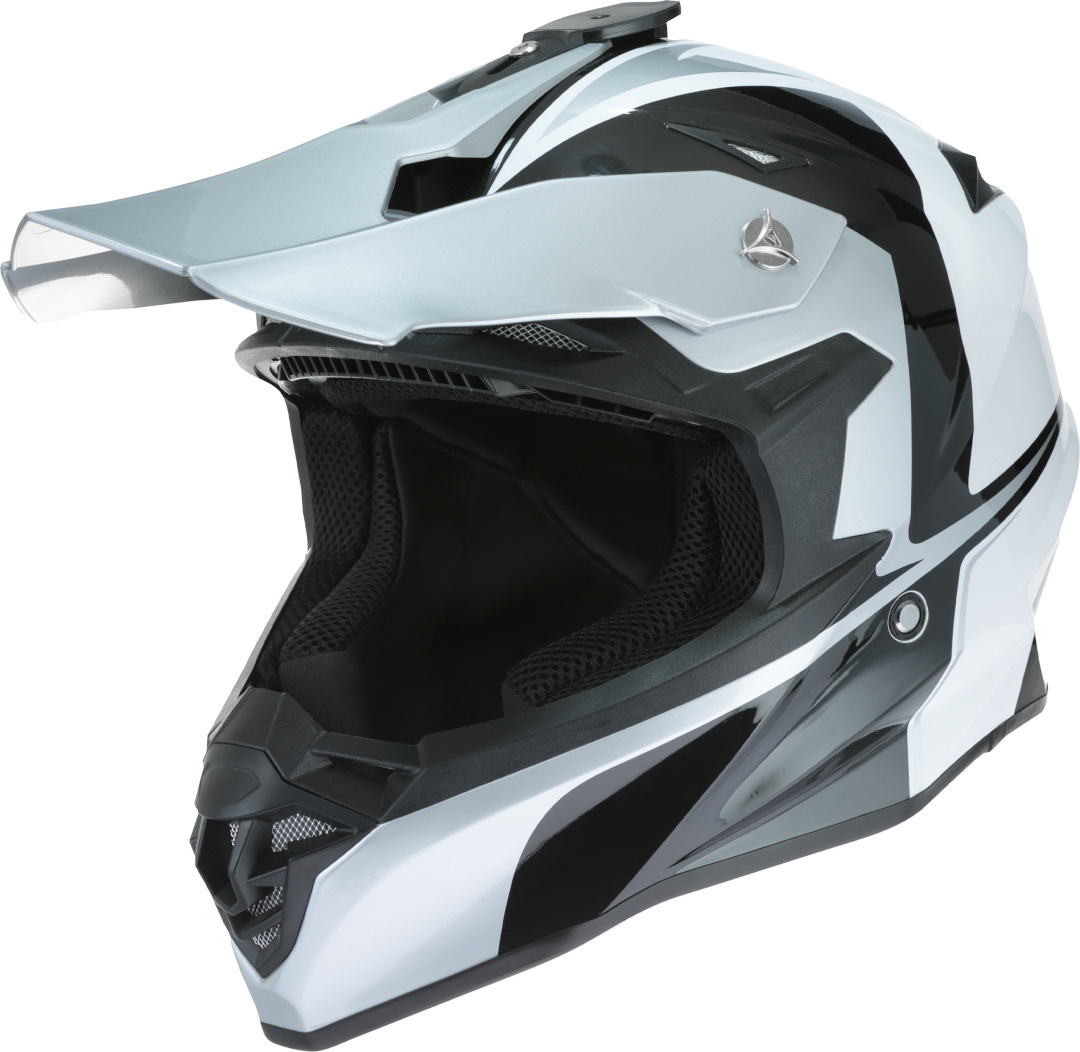 Rocc 711 Motocross Helmet, white-silver, Size XS, white-silver, Size XS