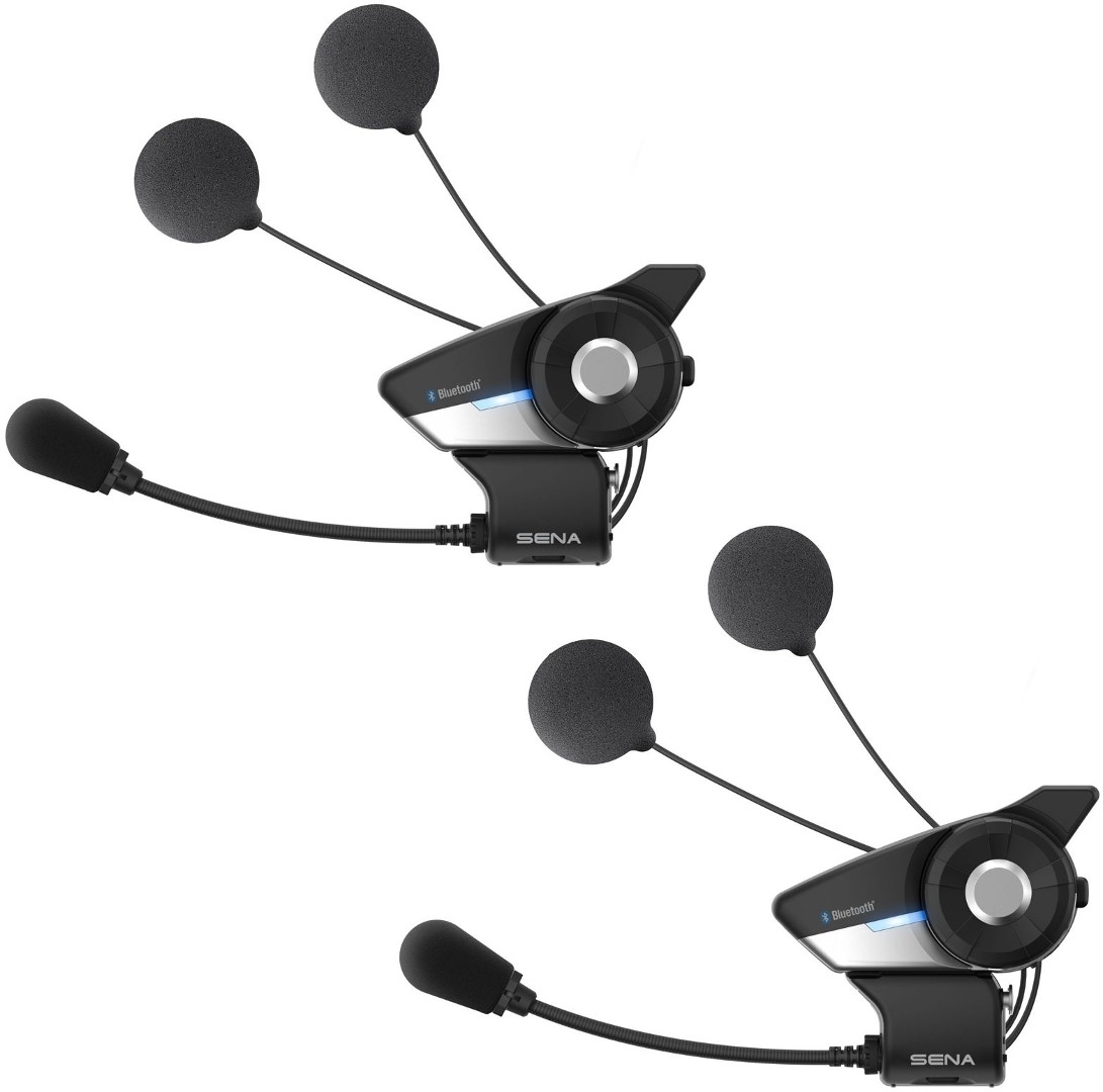 Sena 20S Evo HD Bluetooth Communication System Double Pack, black, black, Size One Size