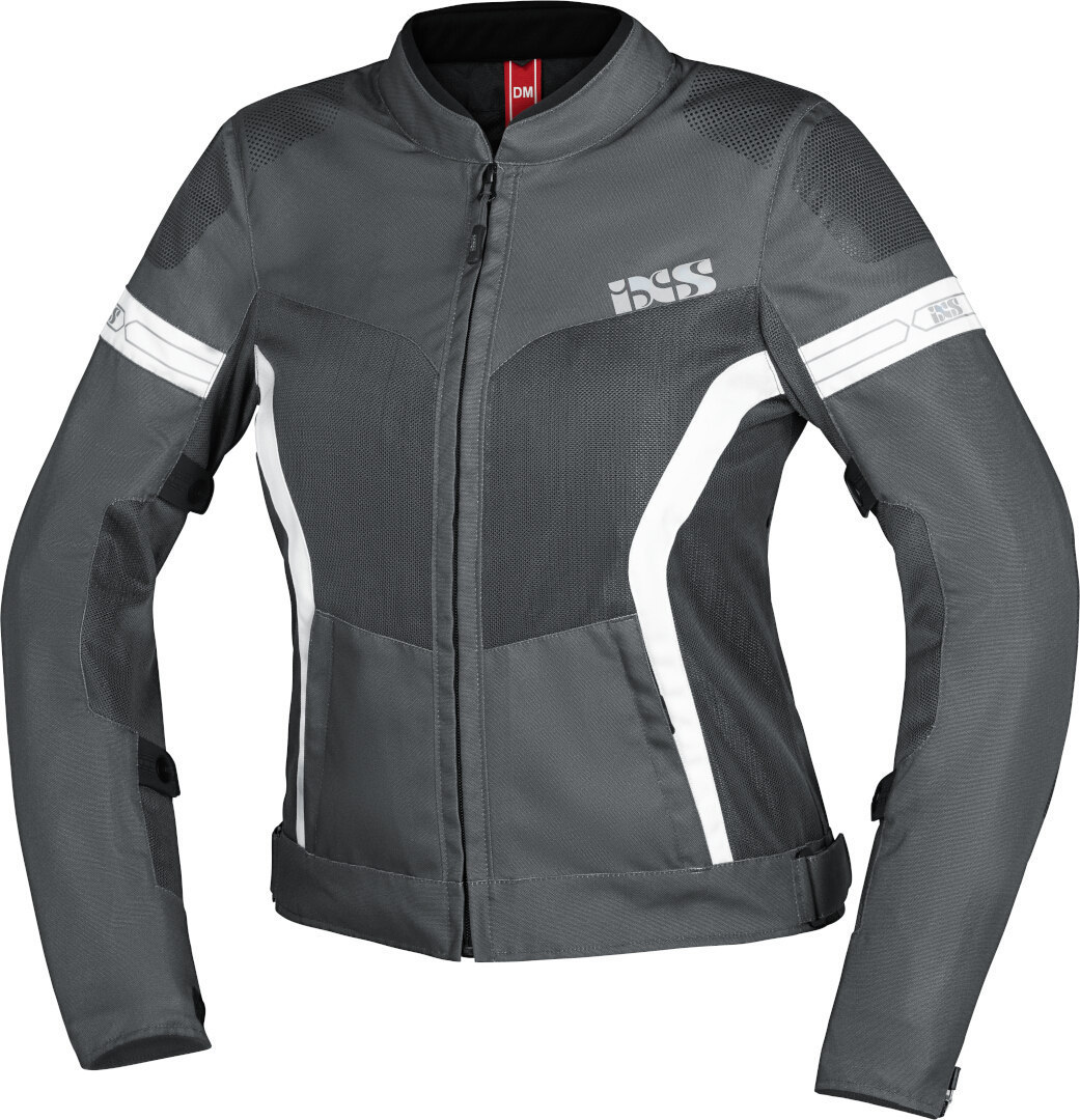 IXS Trigonis-Air Ladies Motorcycle Textile Jacket, grey, Size S for Women, grey, Size S for Women