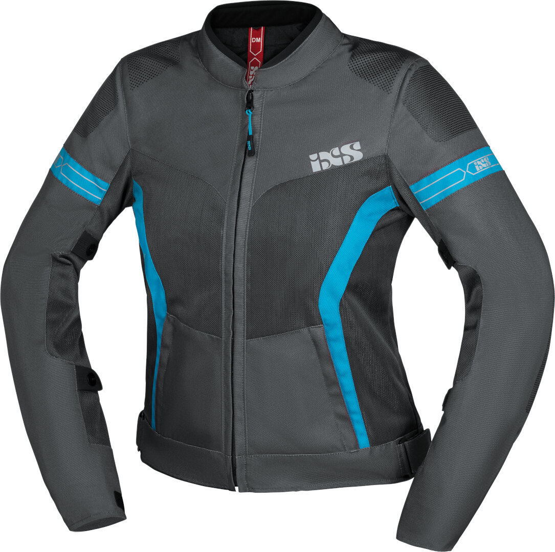 IXS Trigonis-Air Ladies Motorcycle Textile Jacket, grey-blue, Size S for Women, grey-blue, Size S for Women
