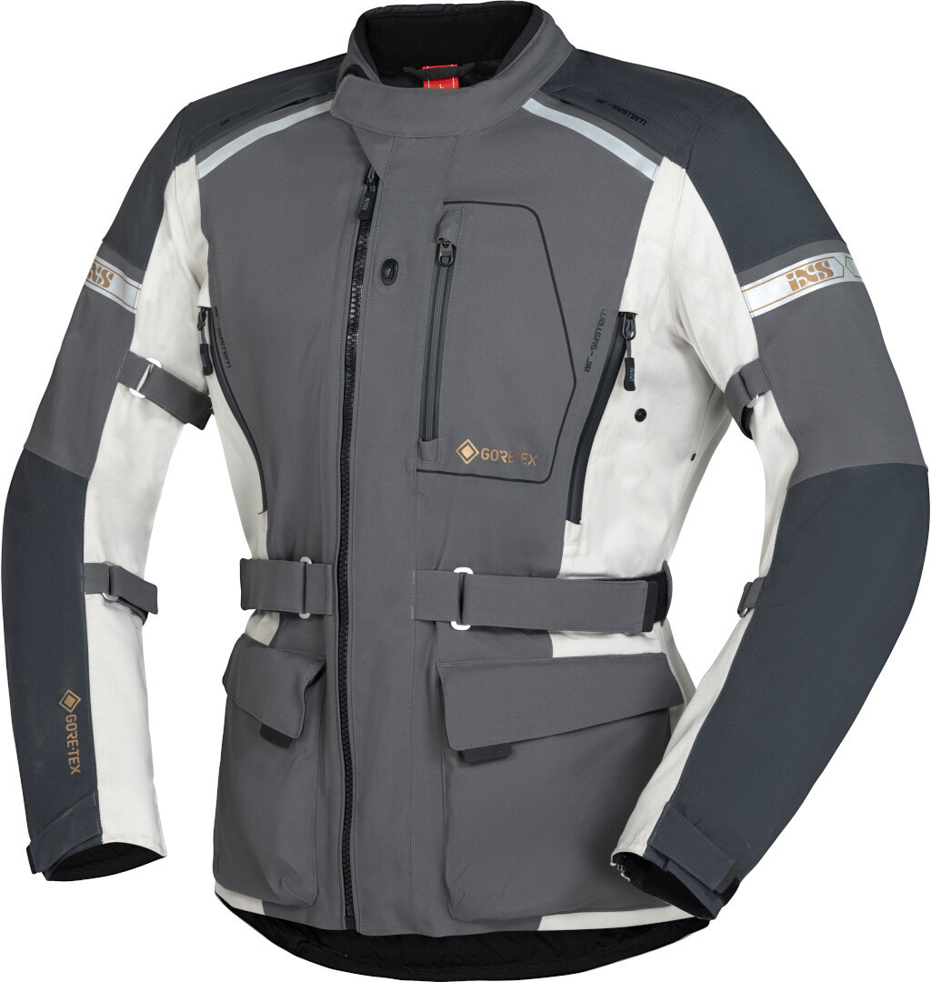 IXS Master-GTX 2.0 Motorcycle Textile Jacket, grey, Size S, grey, Size S