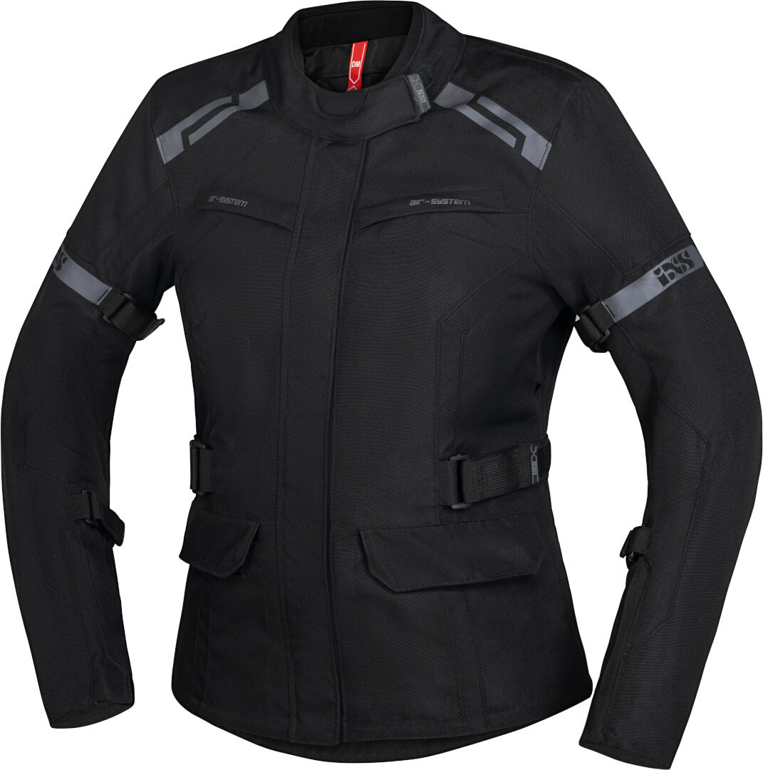 IXS Evans-ST 2.0 Ladies Motorcycle Textile Jacket, black, Size S for Women, black, Size S for Women
