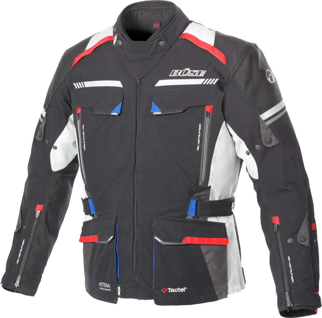 Büse Highland 2 Motorcykel Textil Jacka, svart-grå, storlek 60