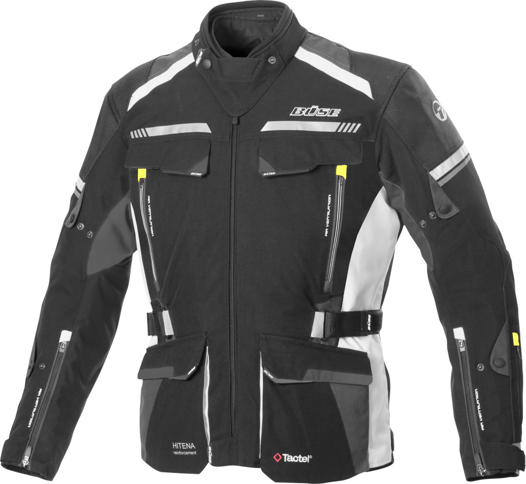 Büse Highland 2 Motorcykel Textil Jacka, svart-grå, storlek 52