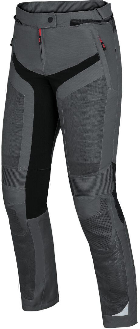 IXS Trigonis-Air Ladies Motorcycle Textile Pants, black-grey, Size S for Women, black-grey, Size S for Women