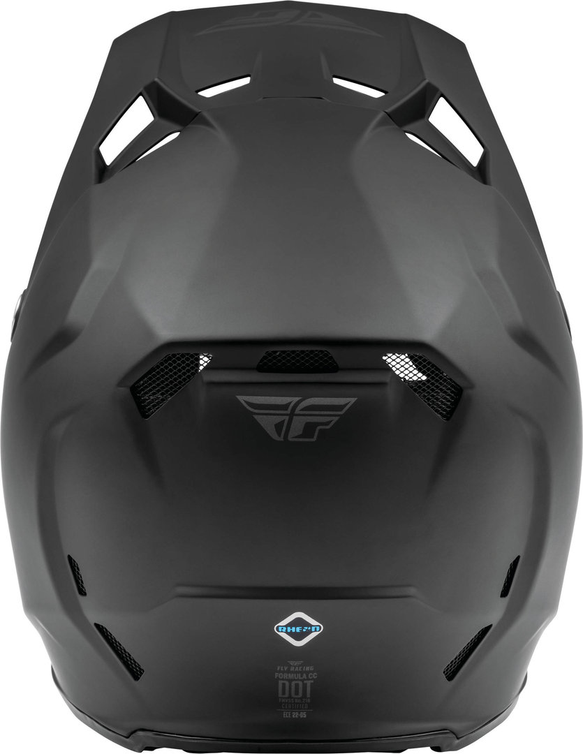 Side view of Fly Racing Formula CC Driver Solid Motocross Helmet, black, Size S for Men