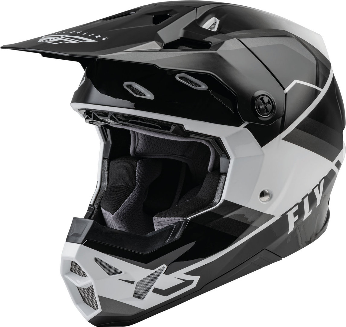 FLY Racing Formula CP Rush Motocross Helmet, black-grey-white, Size XS, black-grey-white, Size XS